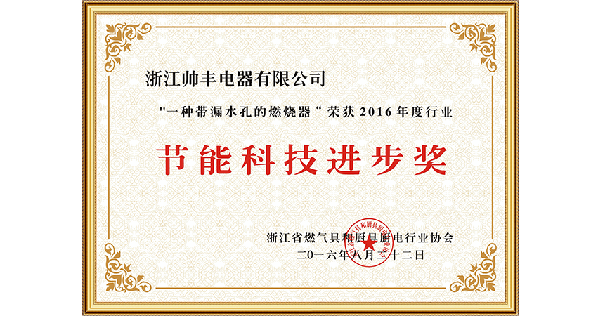 節(jié)能科技進(jìn)步獎(jiǎng)