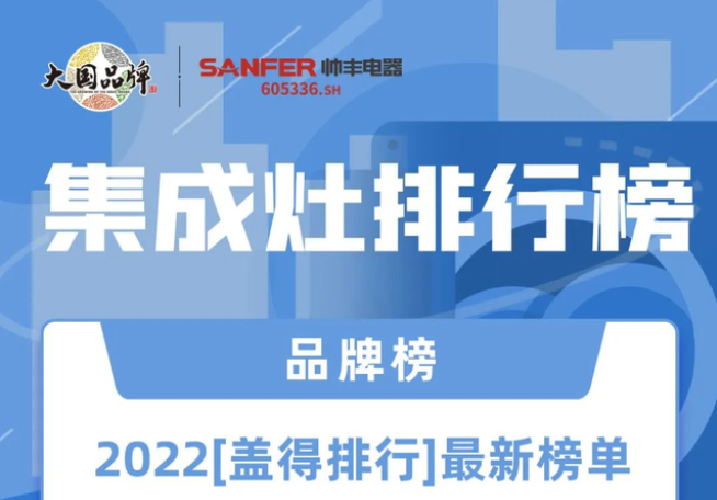 上榜蓋得測評排行榜│帥豐這兩款集成灶真不是蓋的！