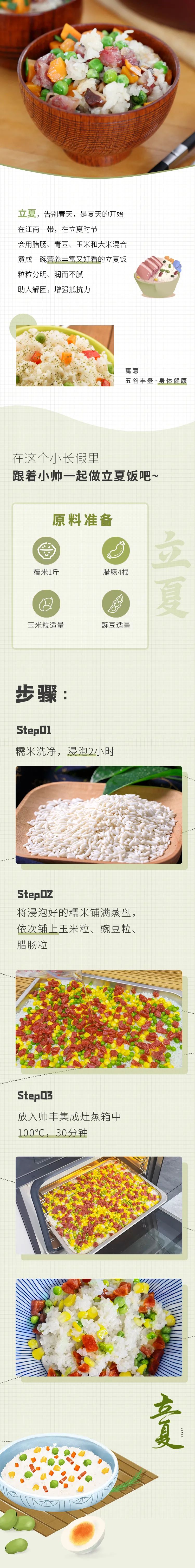 當(dāng)立夏飯遇到帥豐集成灶，給夏天開個(gè)好彩頭！