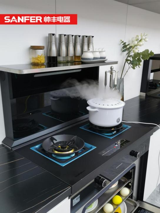 小廚房大空間，集成灶品牌帥豐T1-7B大牌好物帶回家