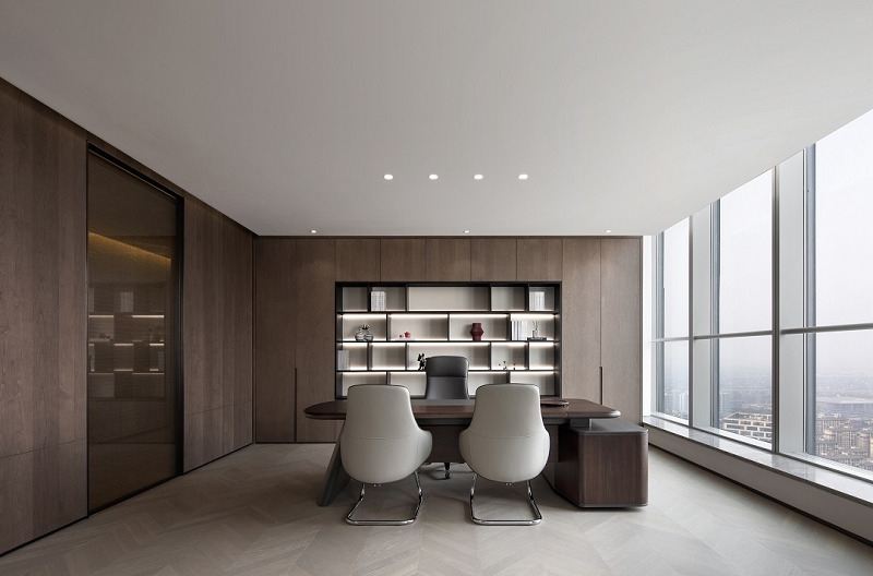 帥豐全屋定制案例| 經(jīng)典木紋 極簡主義——定義辦公空間的平衡美學 帥豐全屋定制案例| 經(jīng)典木紋 極簡主義——定義辦公空間的平衡美學