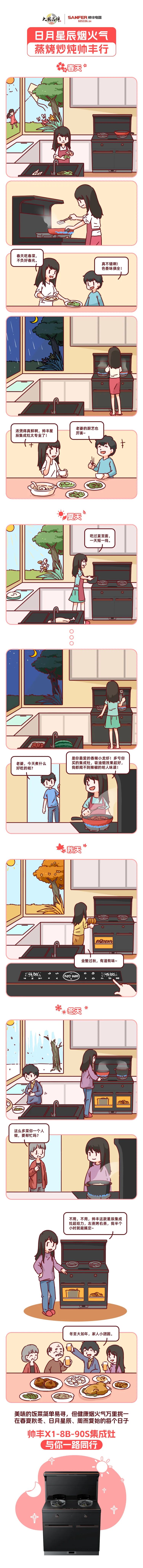 三餐四季，日月星辰，帥豐伴您春夏秋冬