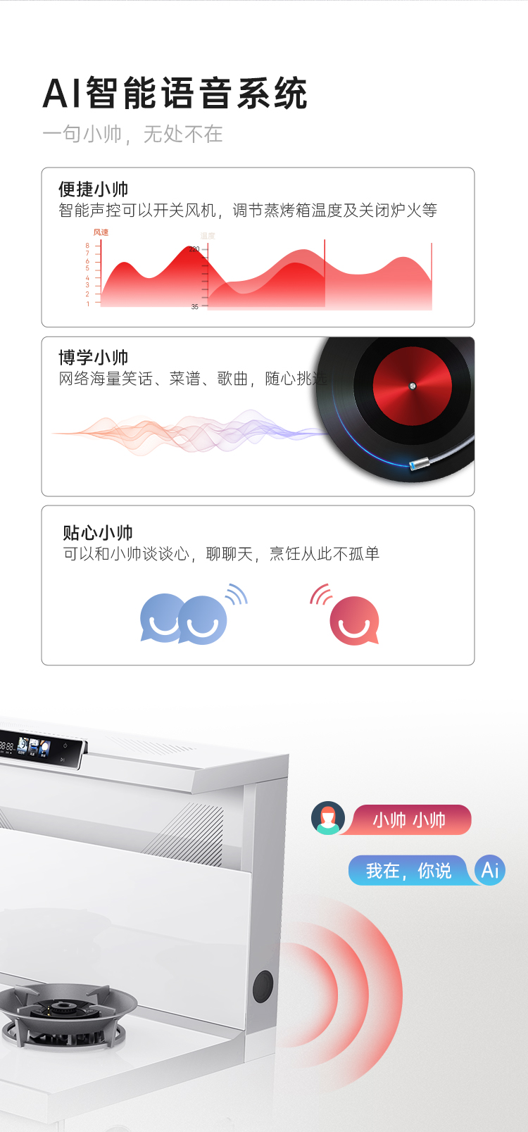 帥豐天機3消毒柜款（白）集成灶