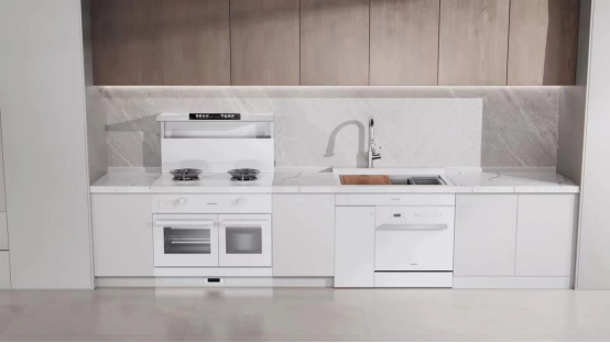 廚房搞這么白，真的好打理嗎？