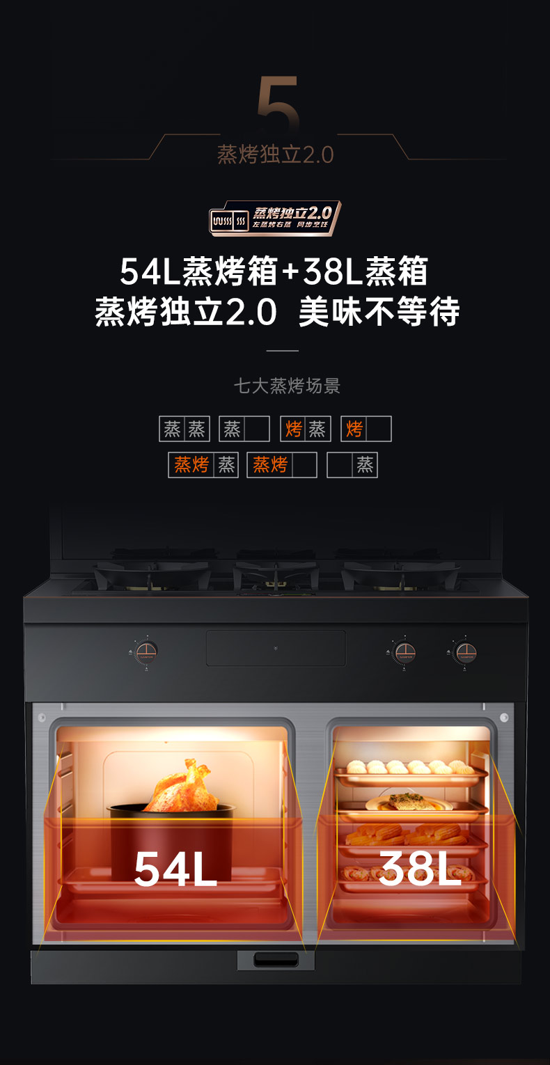 帥豐星辰X1雙子星蒸烤獨(dú)立(100Pro)集成灶