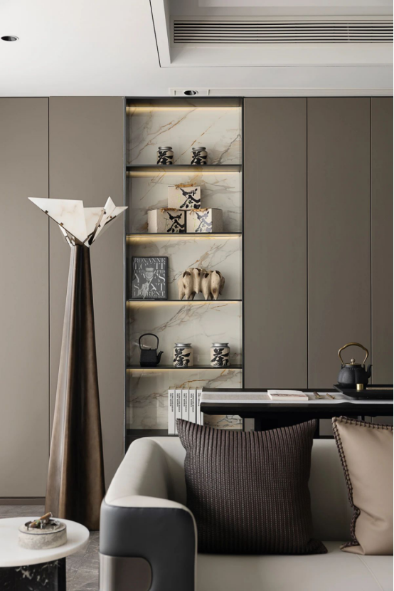 帥豐全屋高定 | 129㎡現(xiàn)代灰色系，盡顯優(yōu)雅高級(jí)品味