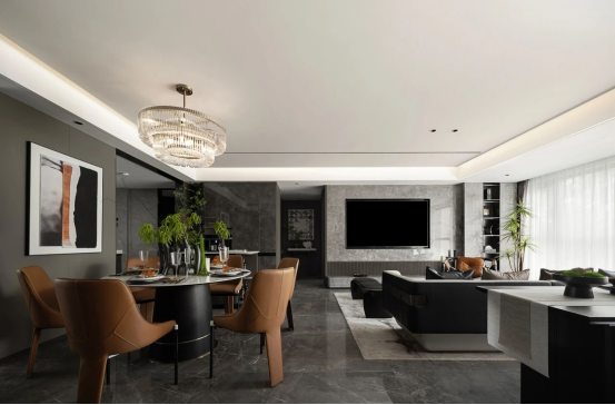 帥豐全屋高定 | 129㎡現(xiàn)代灰色系，盡顯優(yōu)雅高級(jí)品味