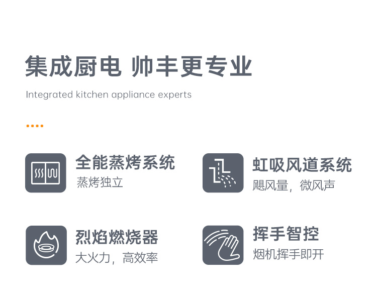 帥豐G5 歸·愛 蒸烤獨(dú)立集成烹飪中心