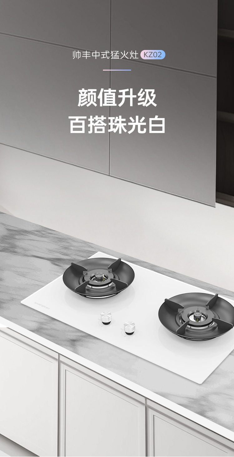 帥豐KZ02智能猛火灶煙機灶具