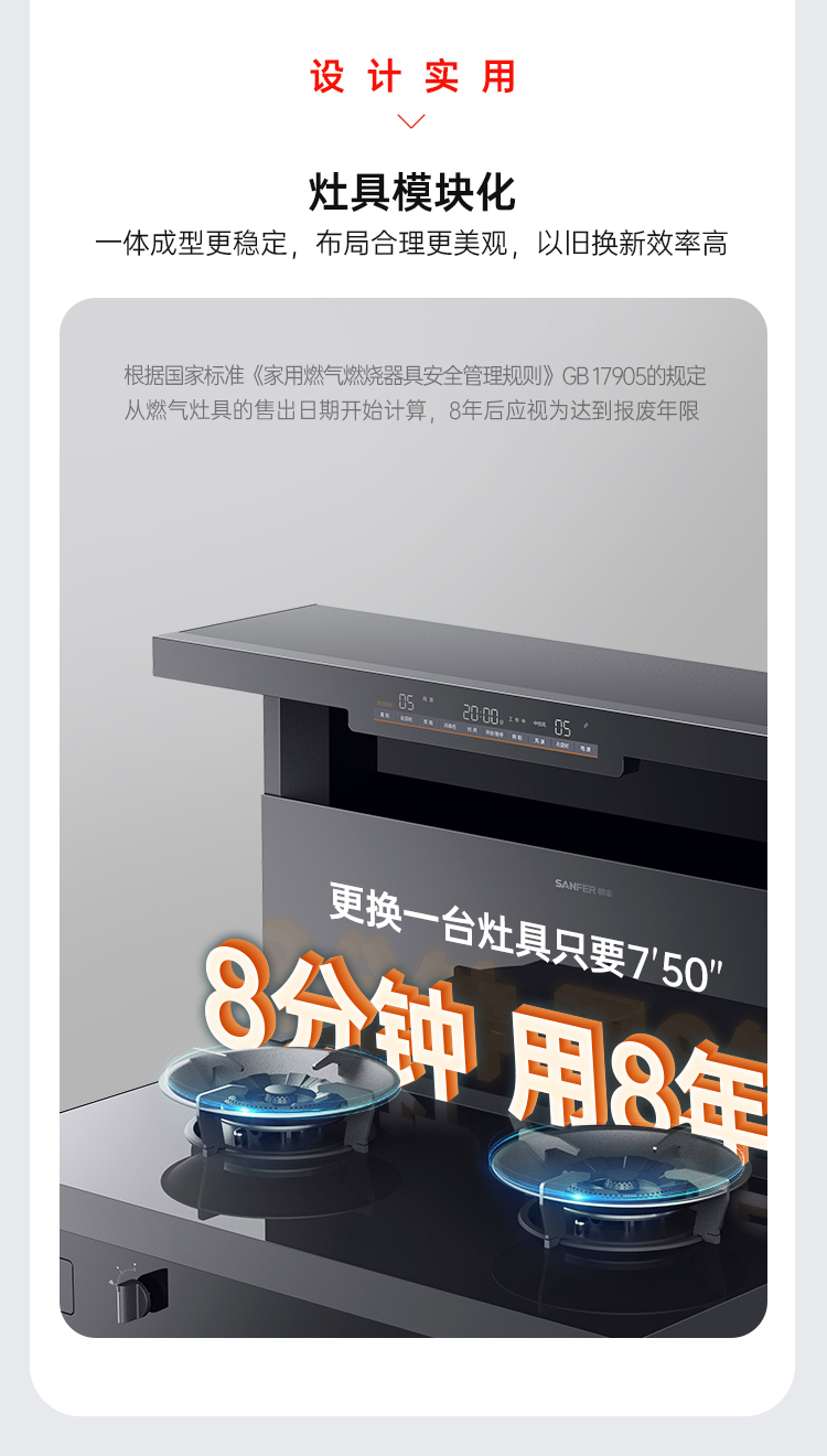 帥豐理想L3左蒸右消毒集成灶