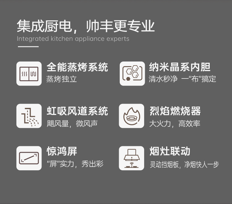 帥豐J6 簡·愛 蒸烤獨立集成烹飪中心
