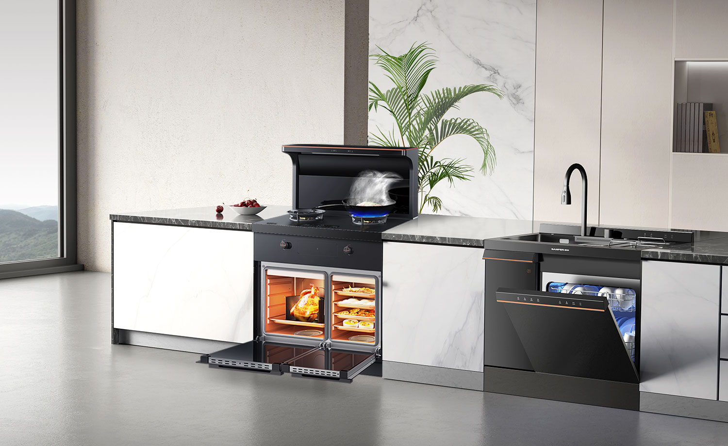 集成灶品牌帥豐電器優(yōu)勢疊加領跑集成灶、集成水洗雙賽道