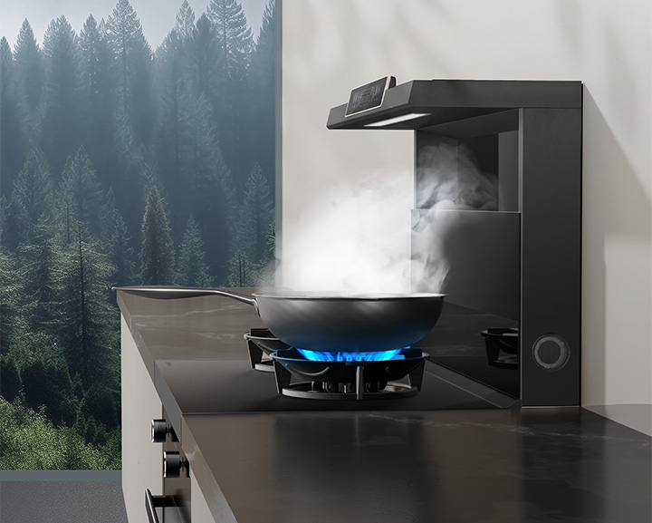 油煙吸不凈，噪音太煩人？斑彩螺直流變頻風(fēng)道系統(tǒng)5.0輕松解決！