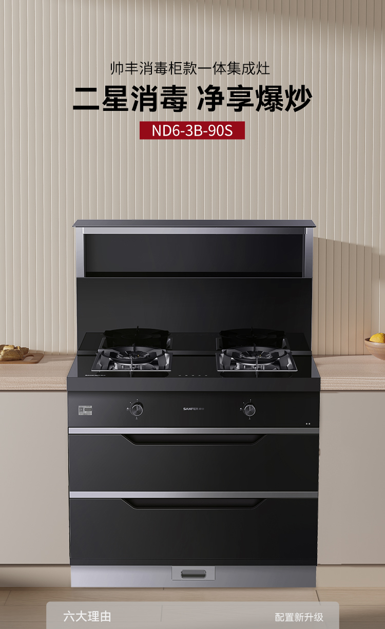 帥豐ND6消毒柜款集成灶