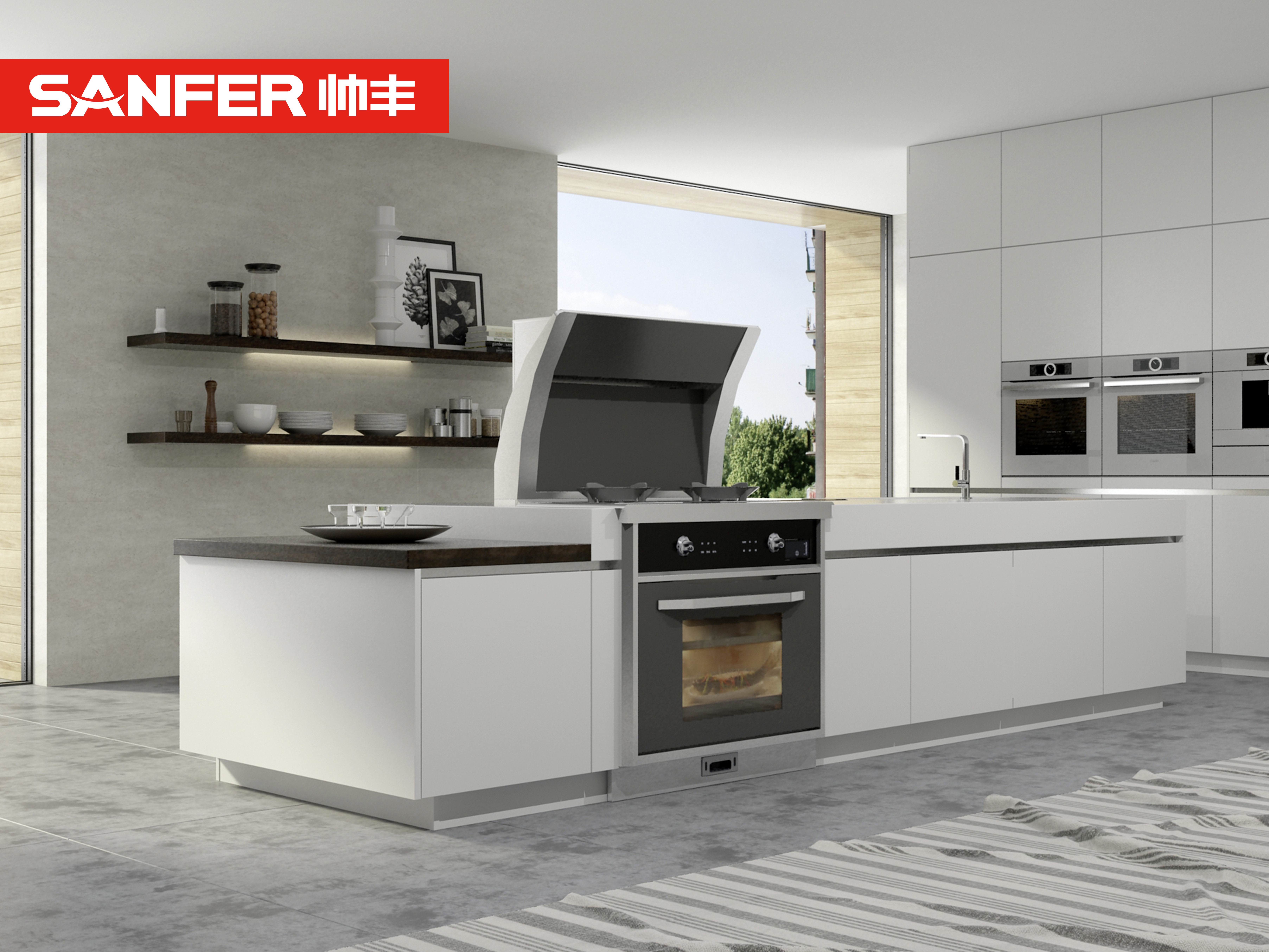 你還在為清理廚房而煩惱嗎？一臺集成灶就能搞定！